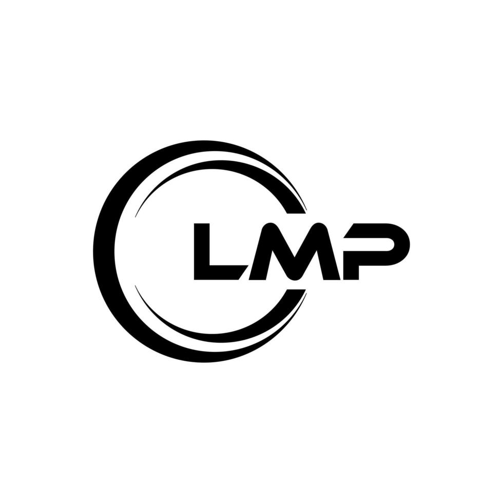 lmp Brief Logo Design im Illustration. Vektor Logo, Kalligraphie Designs zum Logo, Poster, Einladung, usw.