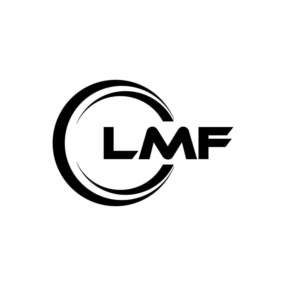 lmf Brief Logo Design im Illustration. Vektor Logo, Kalligraphie Designs zum Logo, Poster, Einladung, usw.