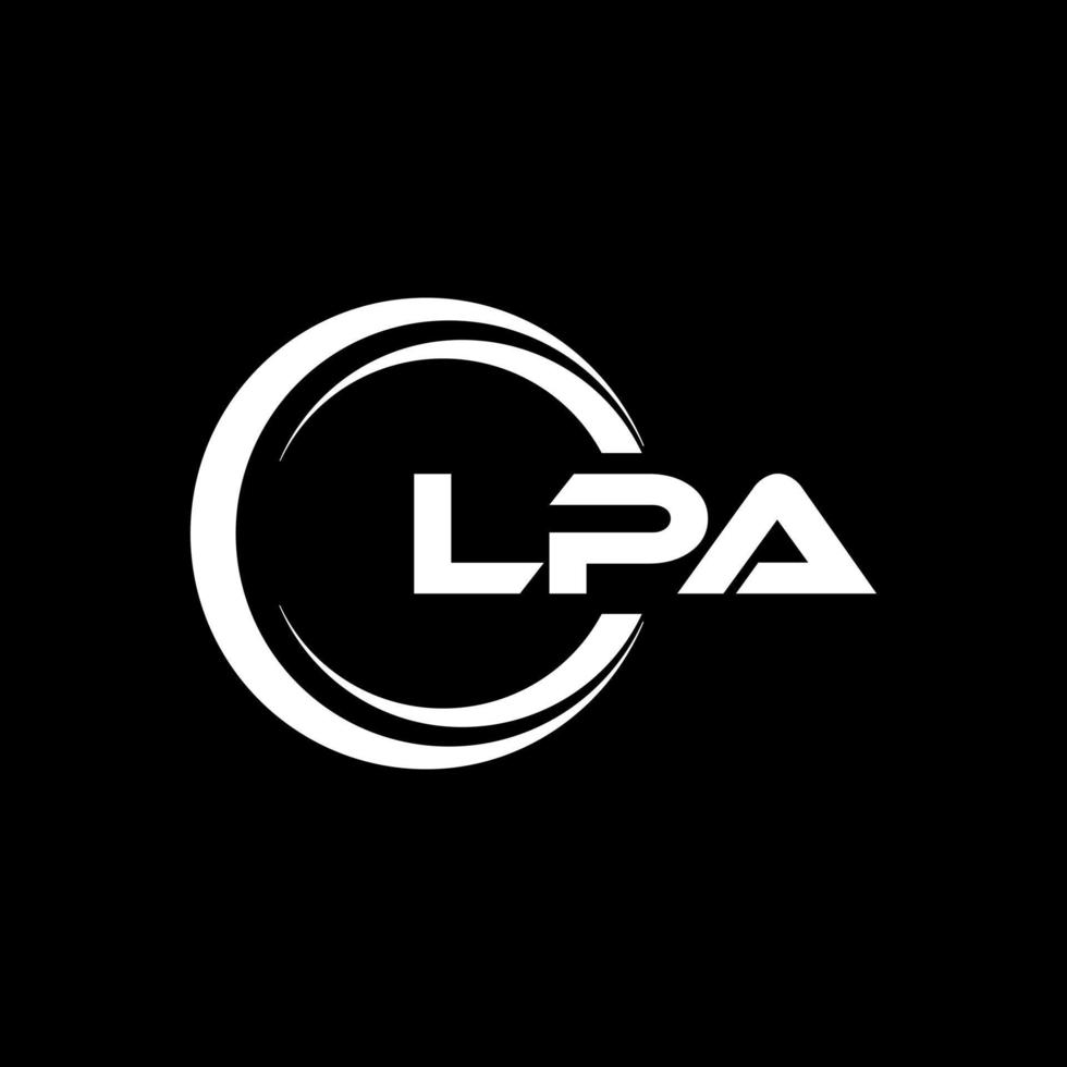 lpa Brief Logo Design im Illustration. Vektor Logo, Kalligraphie Designs zum Logo, Poster, Einladung, usw.