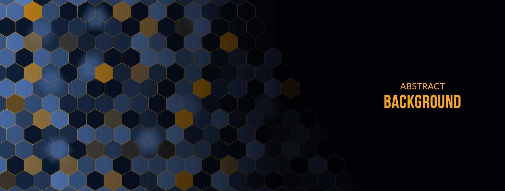 abstrakt Hintergrund. Hexagon gestalten Technologie Konzept Design zum Banner oder Header vektor