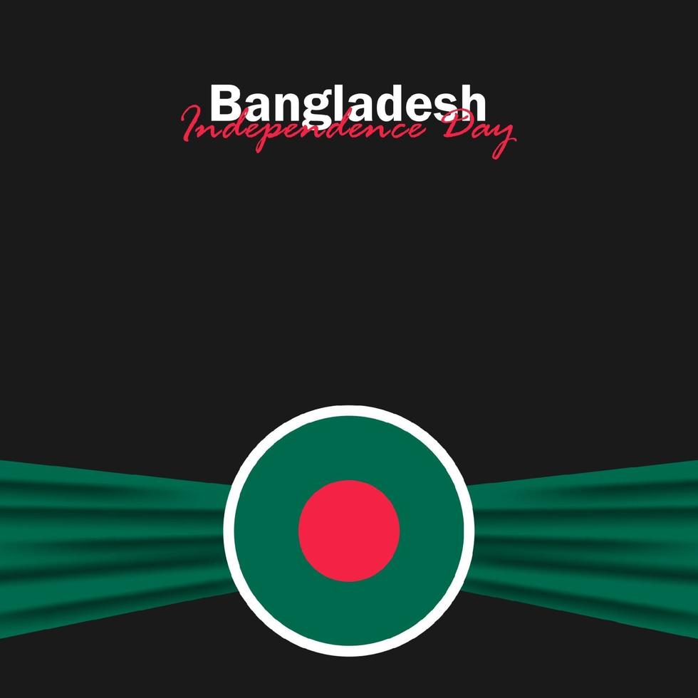 vektor av självständighetsdagen med Bangladesh flaggor.