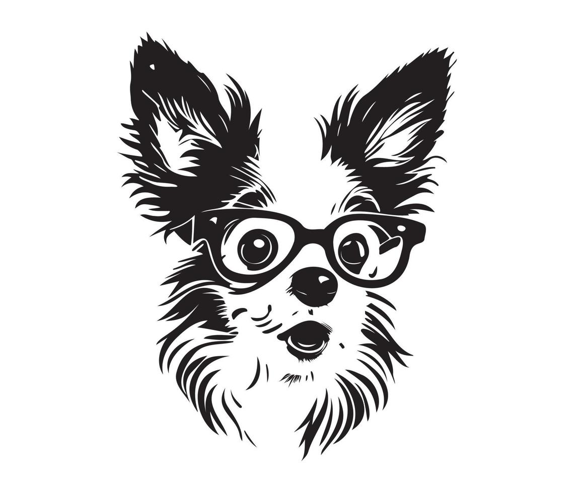 Hund mit Brille vektor