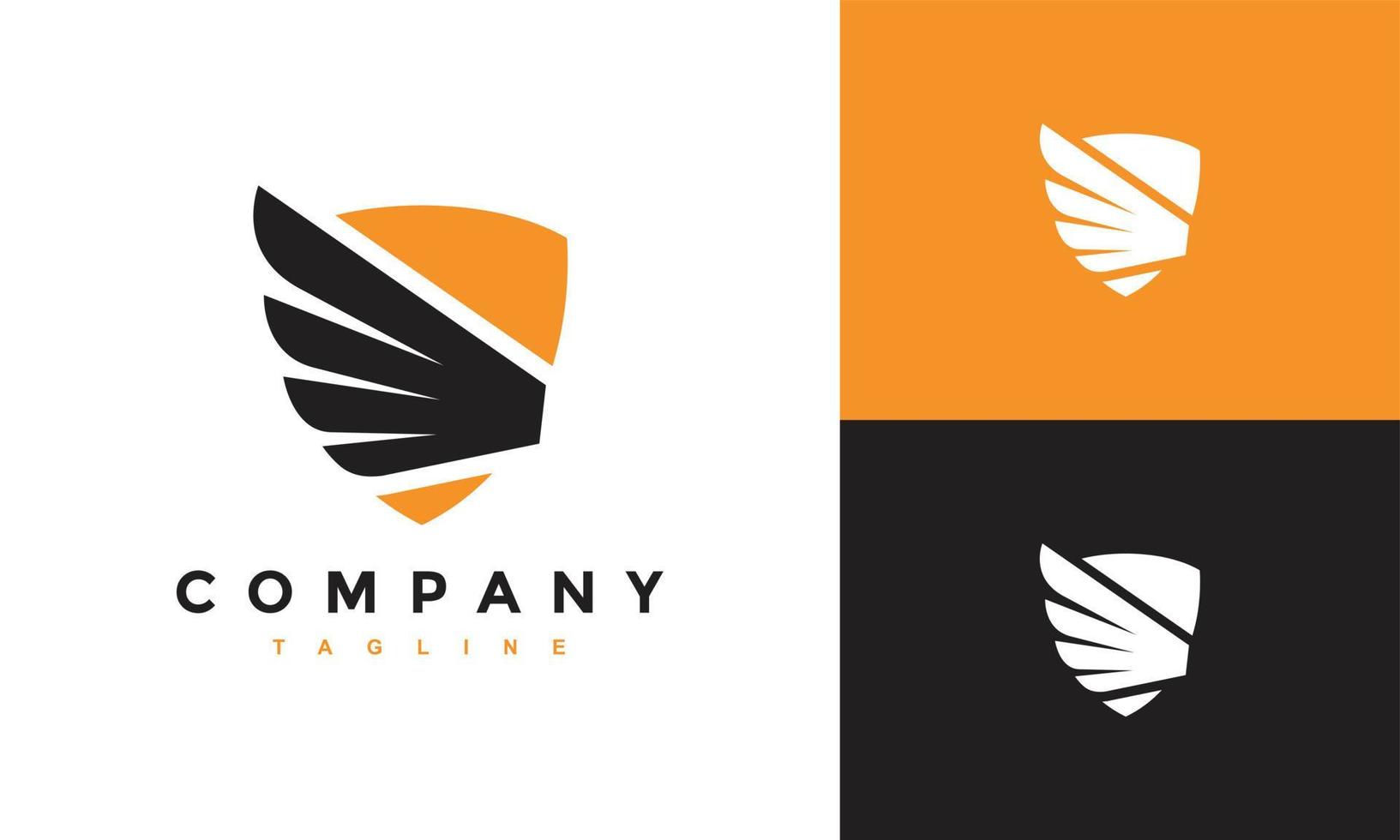 Schild Flügel Logo vektor