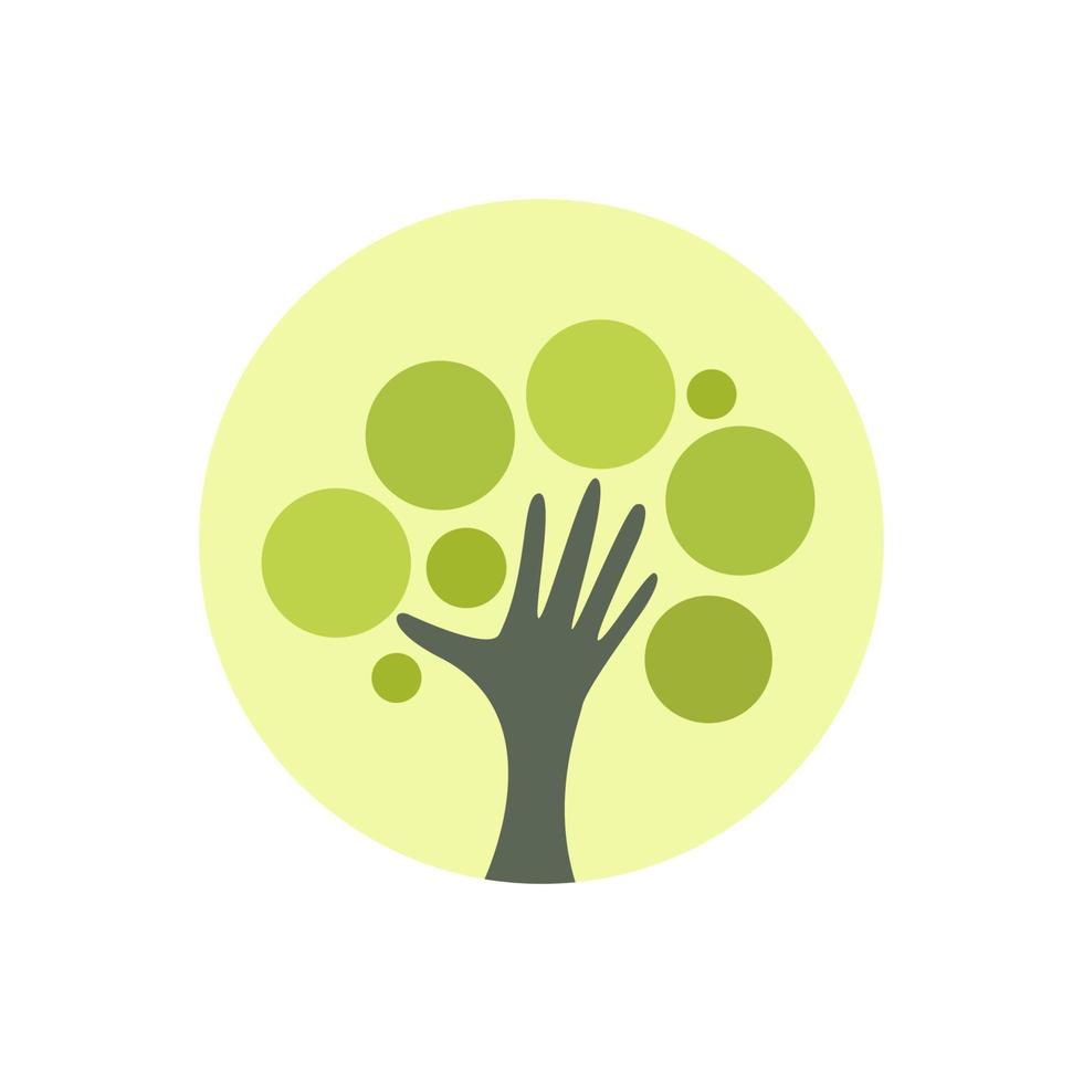 Baum Pflanze Natur Symbol Logo isoliert auf Weiß Hintergrund. Vektor Illustration