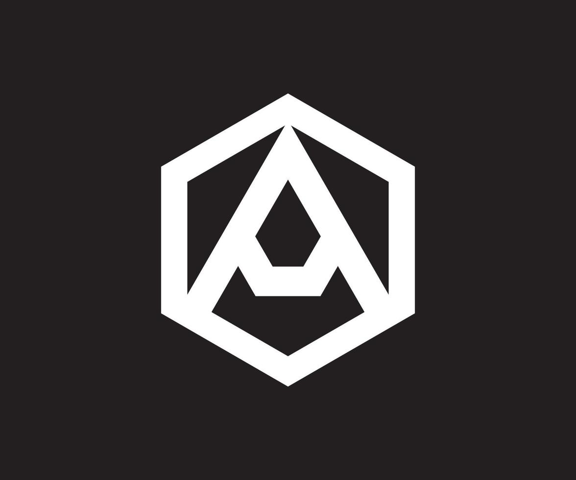 einzigartig modern geometrisch kreativ elegant Brief ein Logo Vorlage. ein Polygon Logo Design vektor