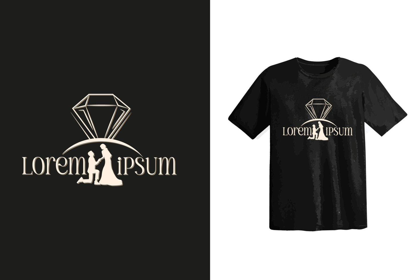 T-Shirt-Logo-Design vektor