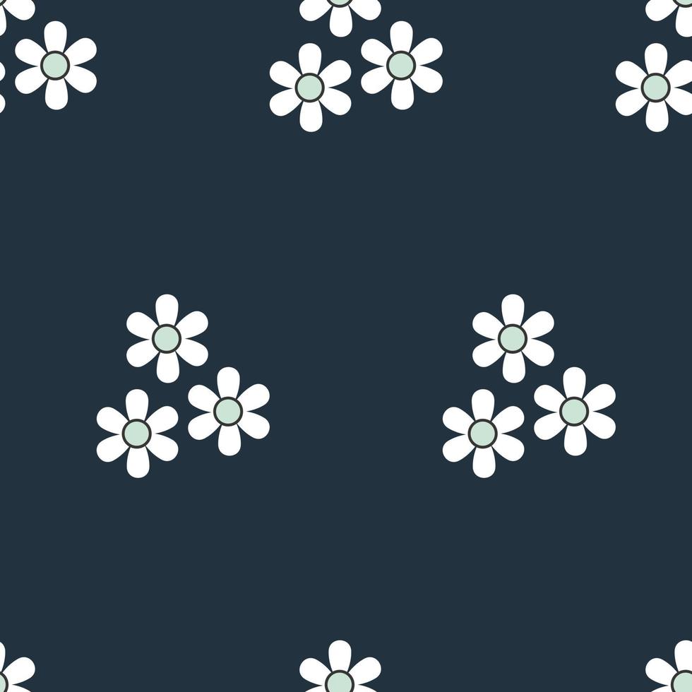 sömlös mönster av liten blommor. blommig mönster för mode grafik. design för textilier, tapet, omslag papper vektor