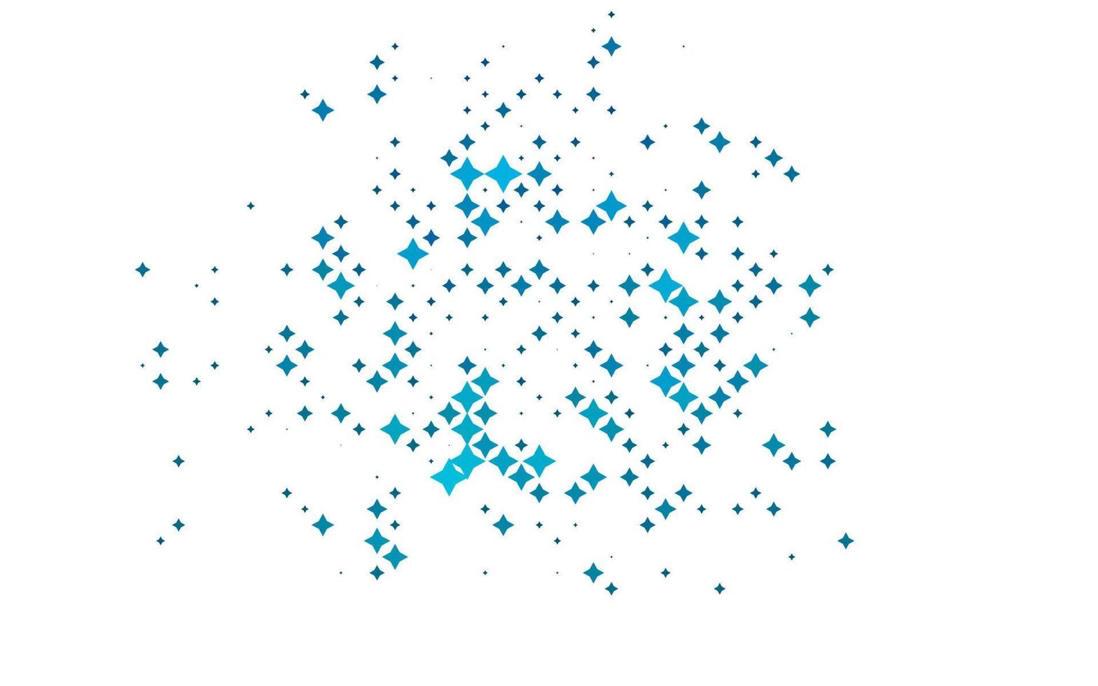 hellblaues Vektormuster mit Weihnachtssternen. vektor