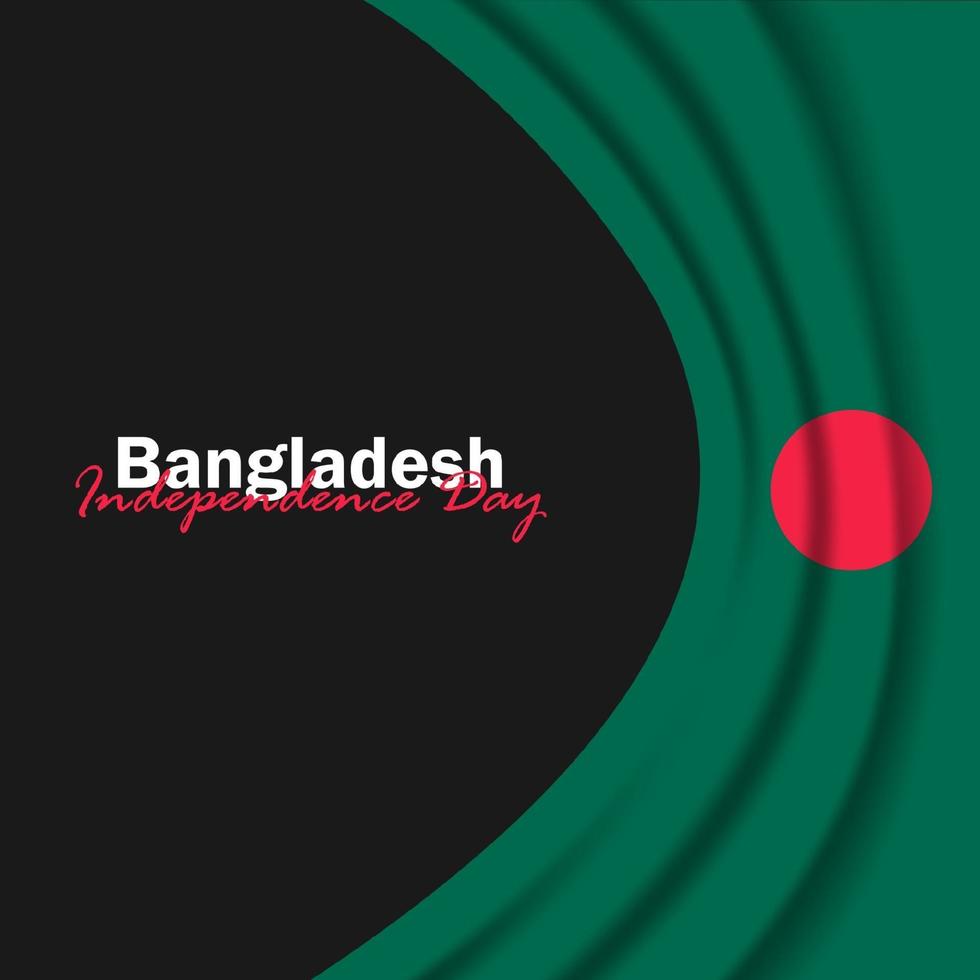 vektor av självständighetsdagen med Bangladesh flaggor.