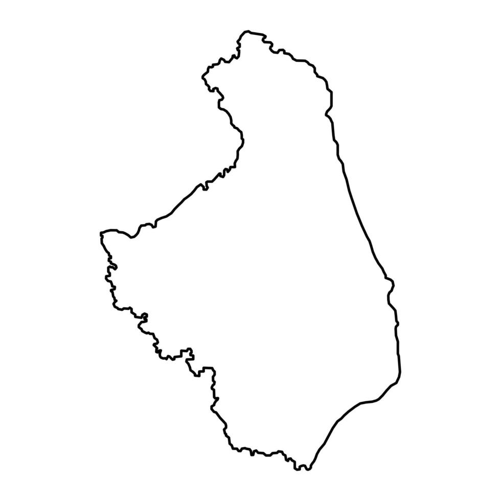 podlaskie vojvodskapet Karta, provins av polen. vektor illustration.