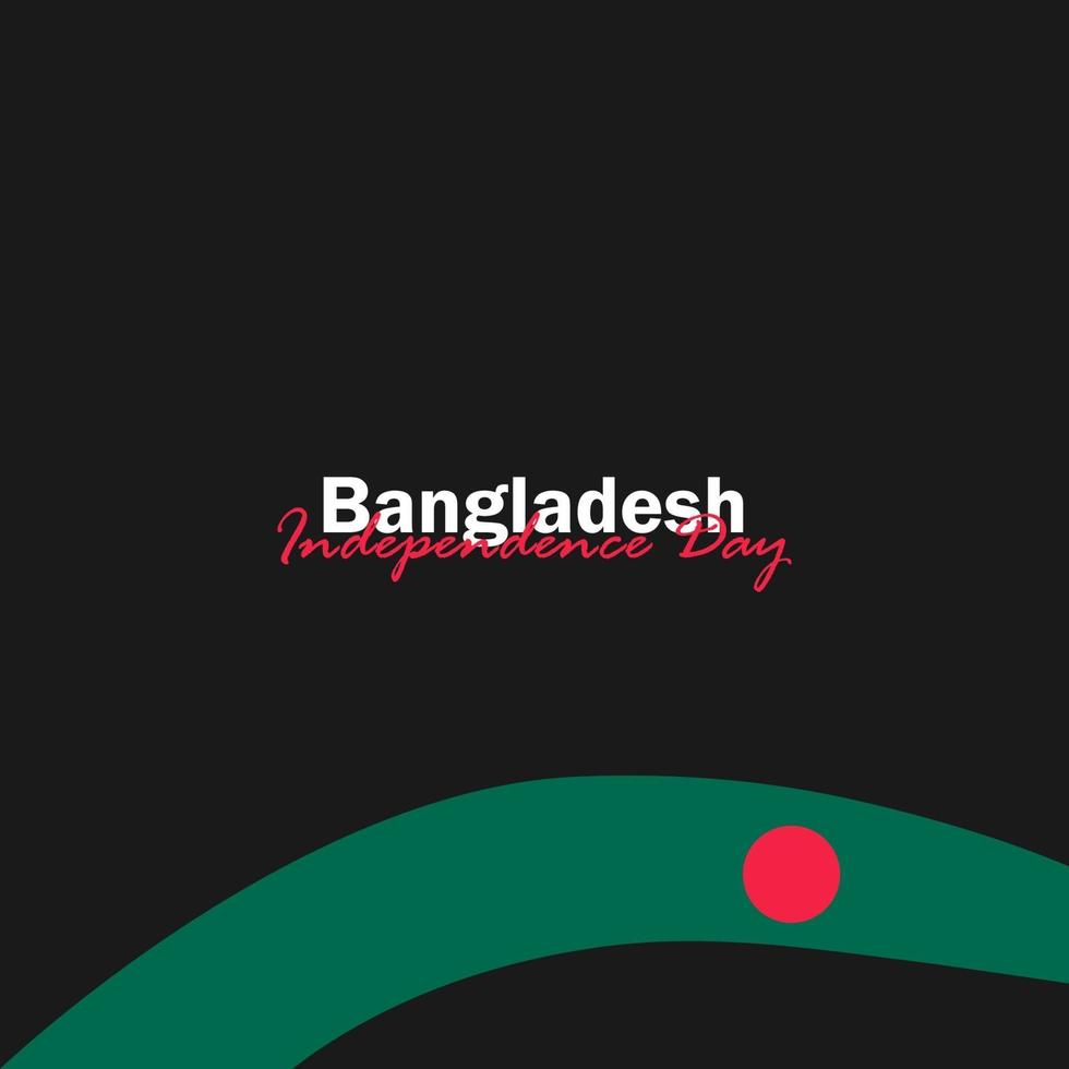 Vektor des Unabhängigkeitstags mit bangladeschischen Flaggen.