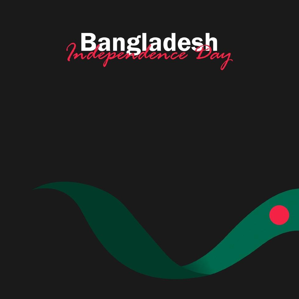 Feier des Unabhängigkeitstags von Bangladesch am 26. März. Vektorillustration vektor
