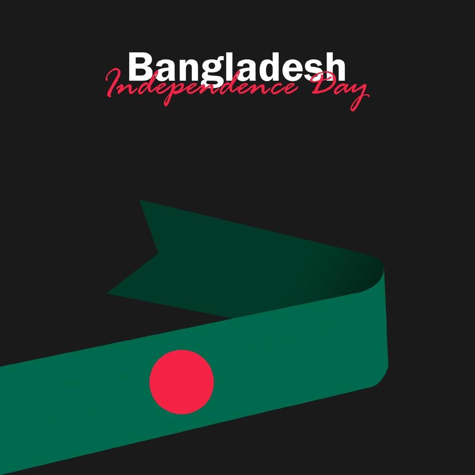 Feier des Unabhängigkeitstags von Bangladesch am 26. März. Vektorillustration vektor