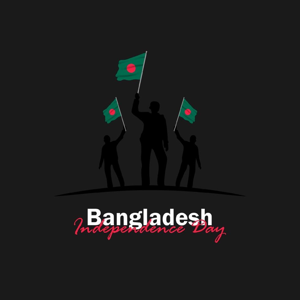 firandet av Bangladeshs nationaldag den 26 mars vektor