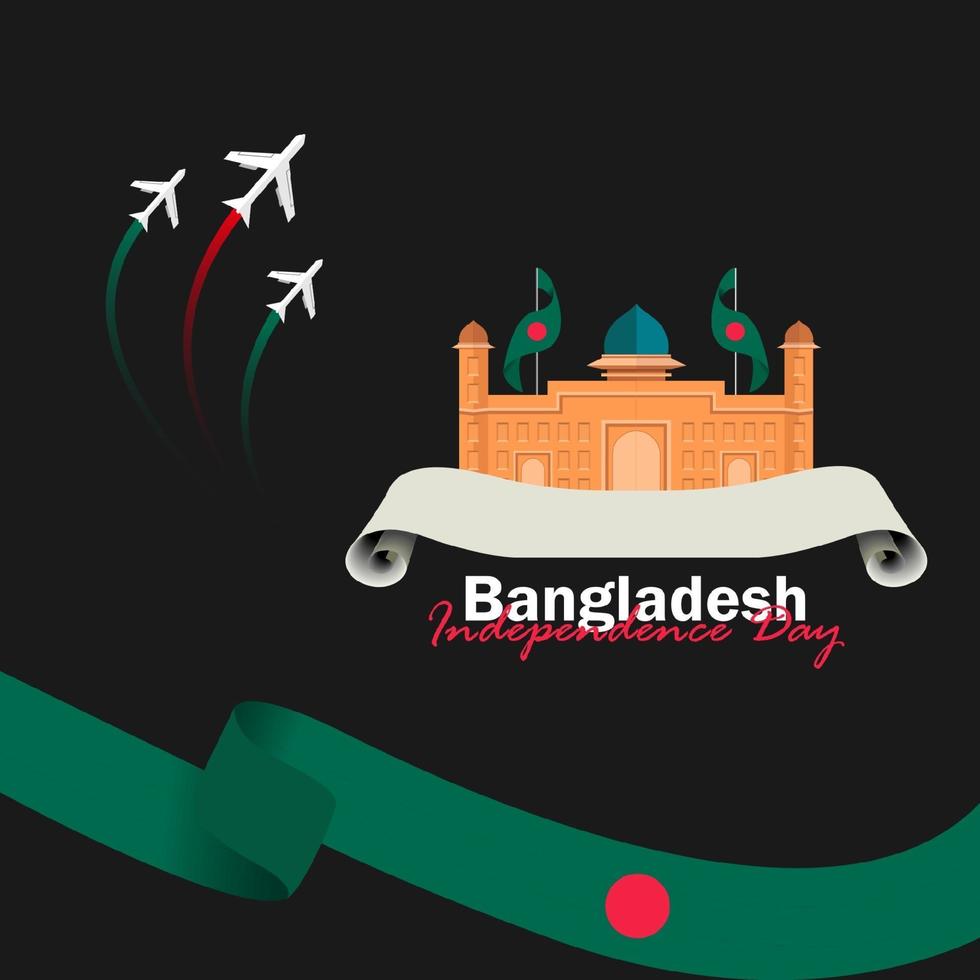 Feier des bangladeschischen Nationalfeiertags am 26. März vektor