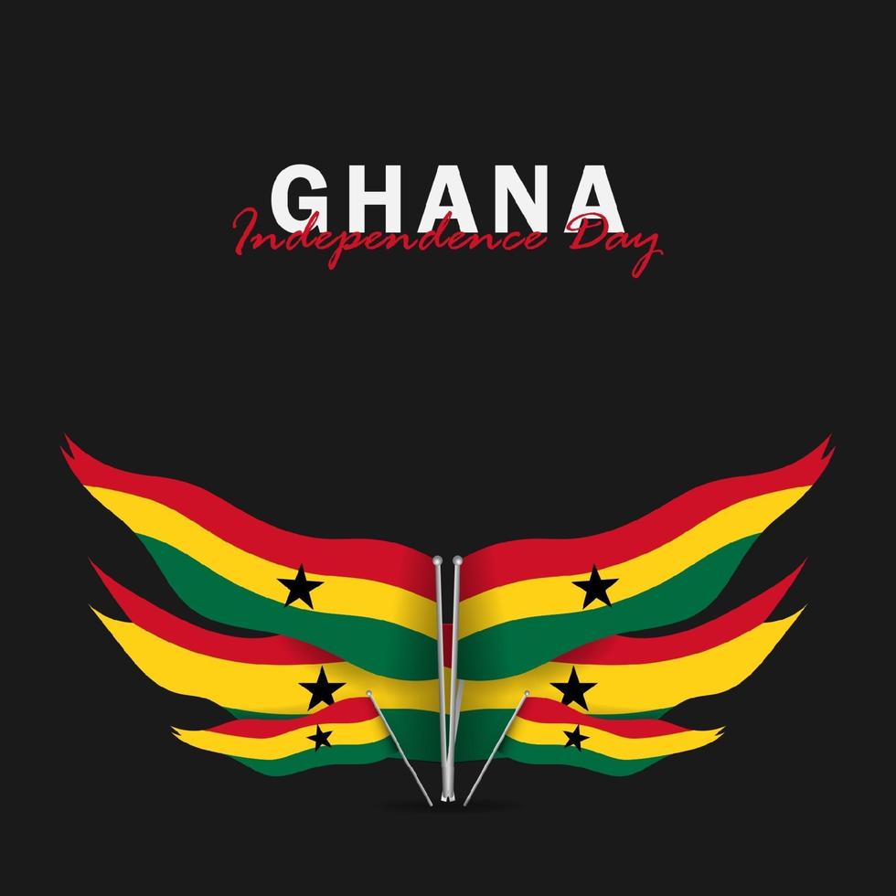 Vektor des Unabhängigkeitstags Ghana