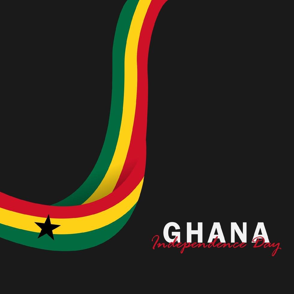 Vektor der Unabhängigkeitstag Ghana Design-Vorlage