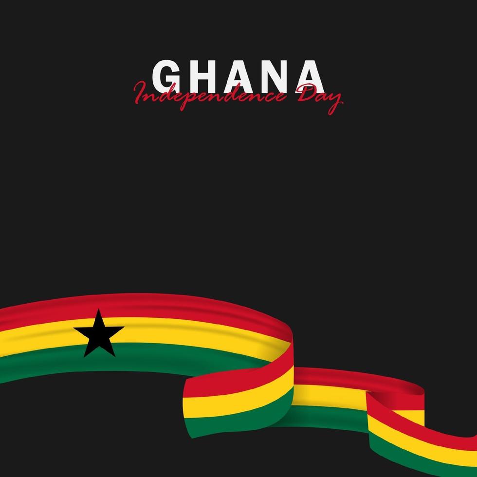 Vektor der Unabhängigkeitstag Ghana Design-Vorlage