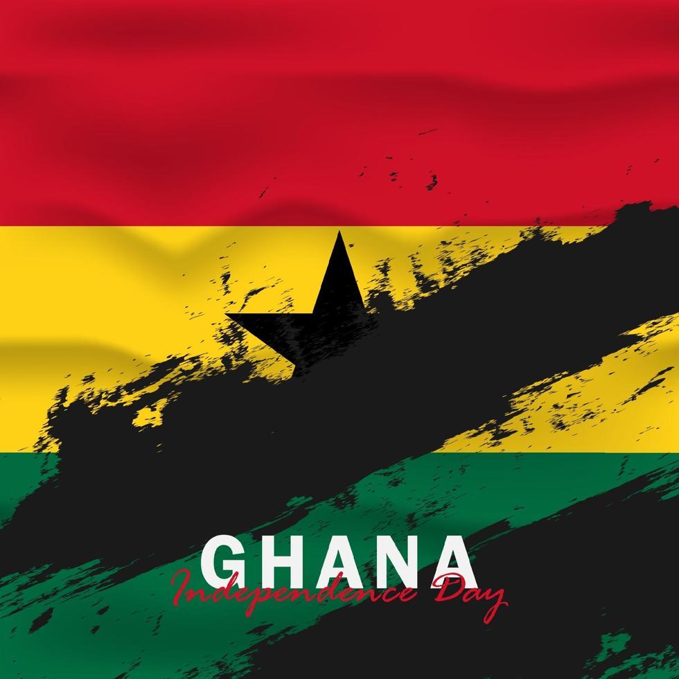 Vektor der Unabhängigkeitstag Ghana Design-Vorlage