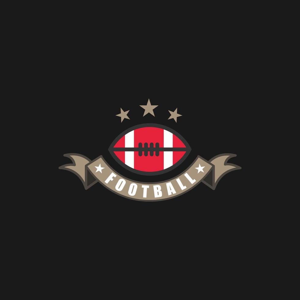 Sport amerikanisch Fußball Logo. amerikanisch Stil. vektor