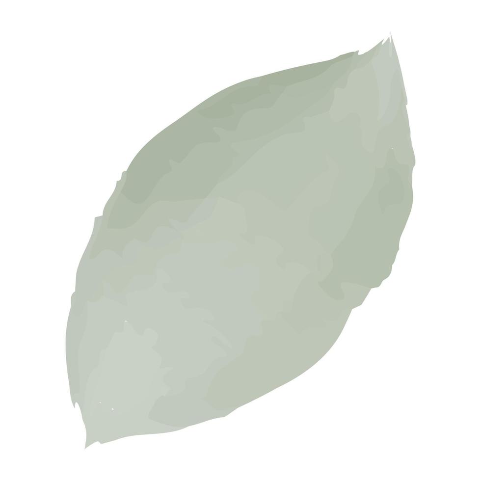 Grün Aquarell Blütenblatt. Vektor Illustration