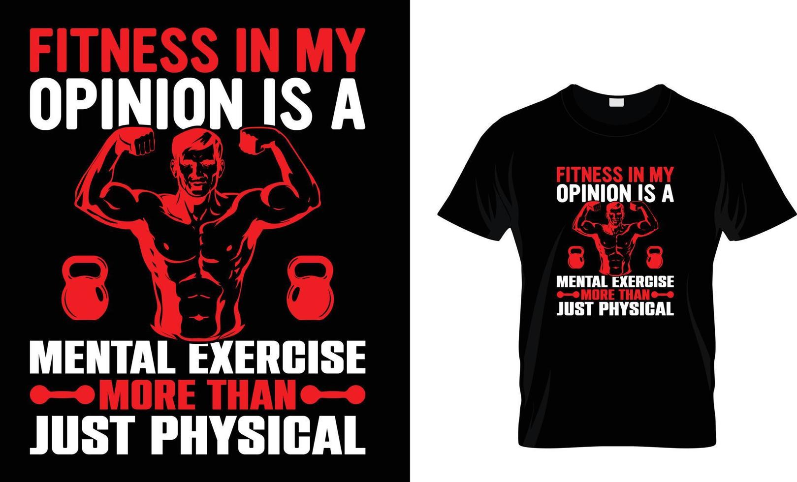 fitness t-shirt design vektor