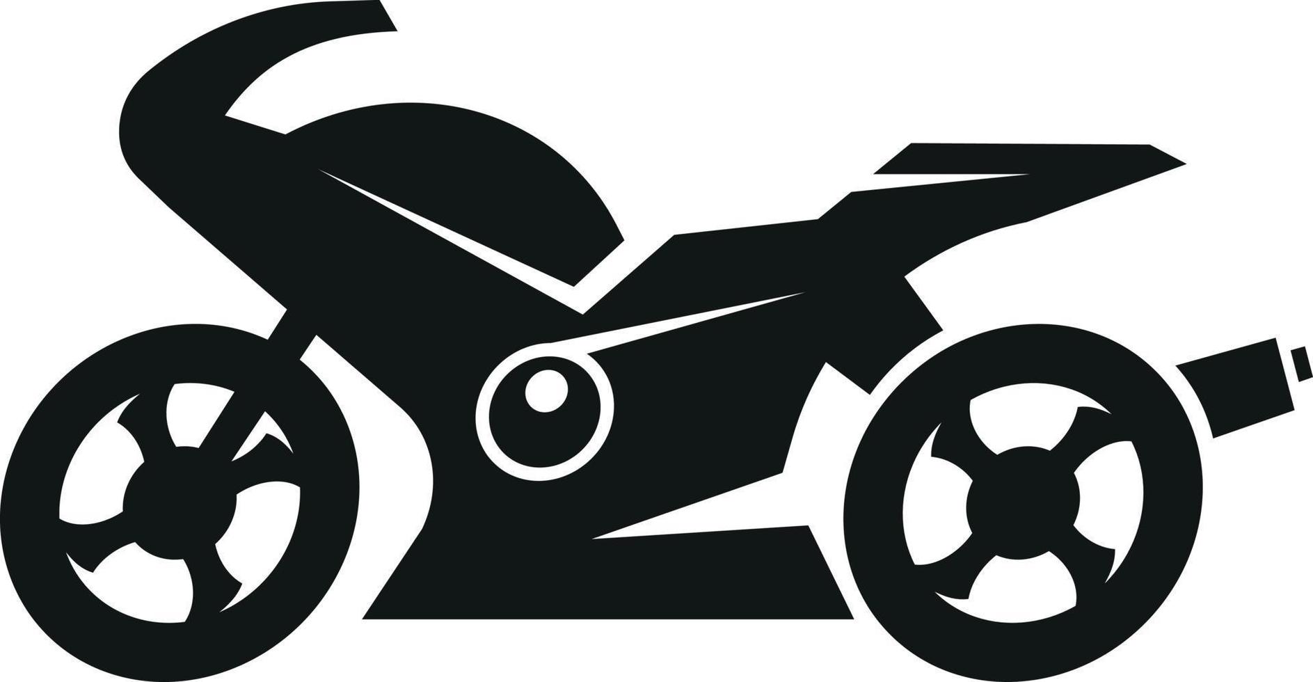 Silhouette von Sport Motorrad vektor