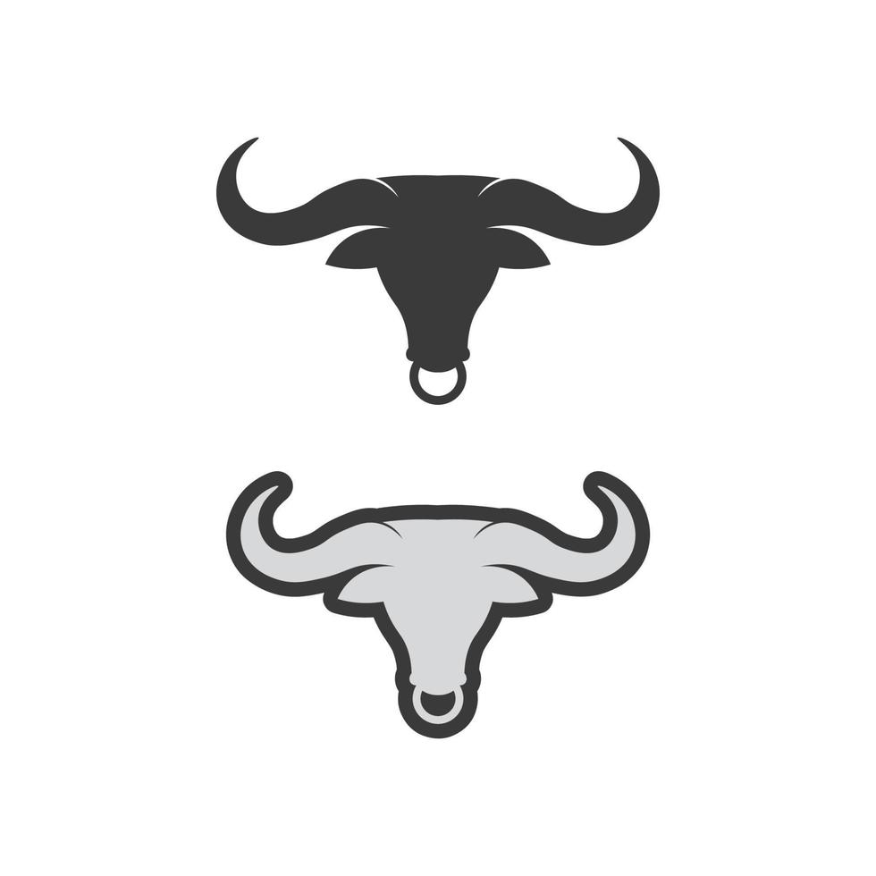 Bull Horn Logo und Symbol Vorlage Symbole App vektor