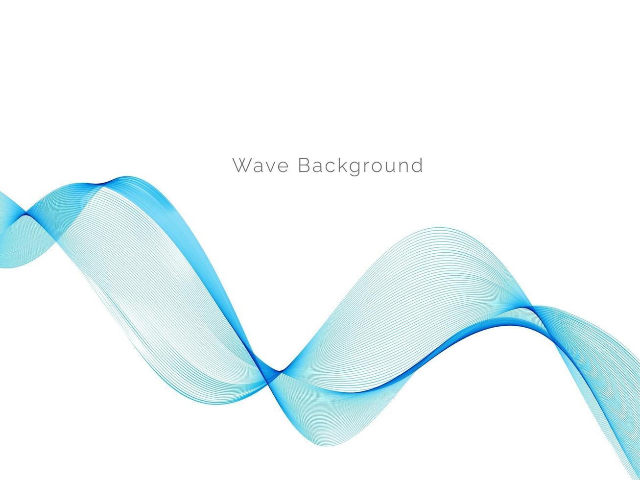 moderner dekorativer blauer Welle stilvoller dynamischer Hintergrund vektor