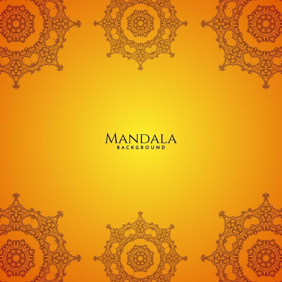 vacker mandala design modern dekorativ lyx bakgrund vektor
