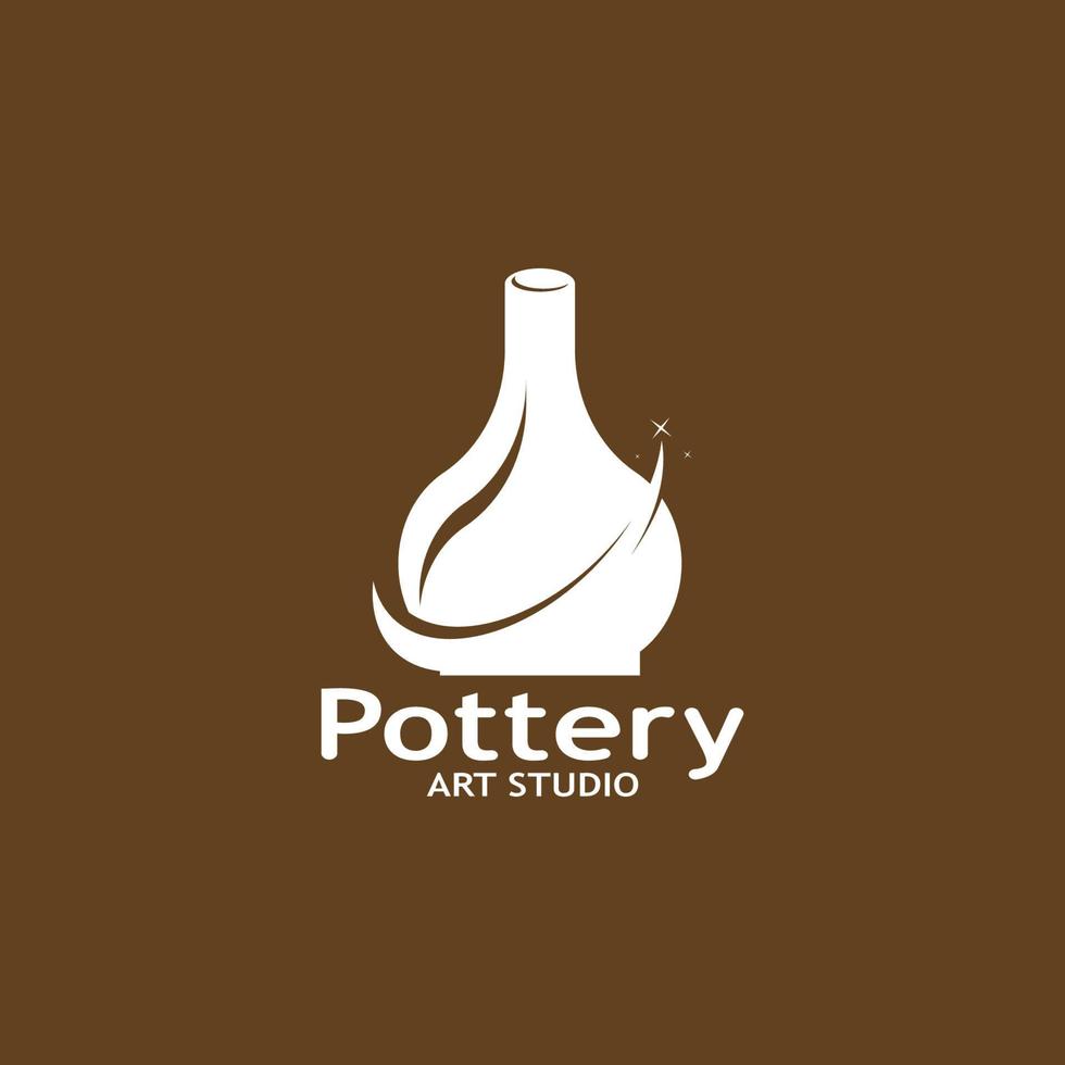 Keramik Kunst Studio Logo Vektor Vorlage Illustration