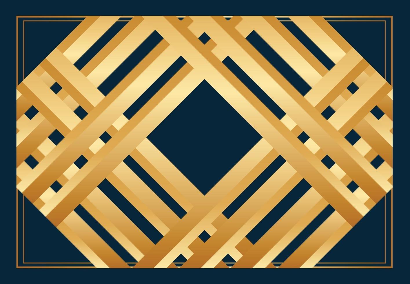 goldenes islamisches Muster oder Rahmendesign. bearbeitbare Hintergrundvorlage vektor