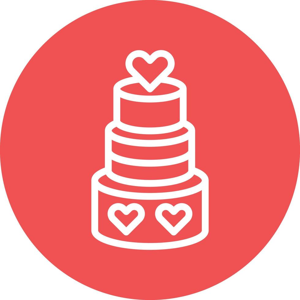 Hochzeits-Cupcake-Vektor-Icon-Design vektor