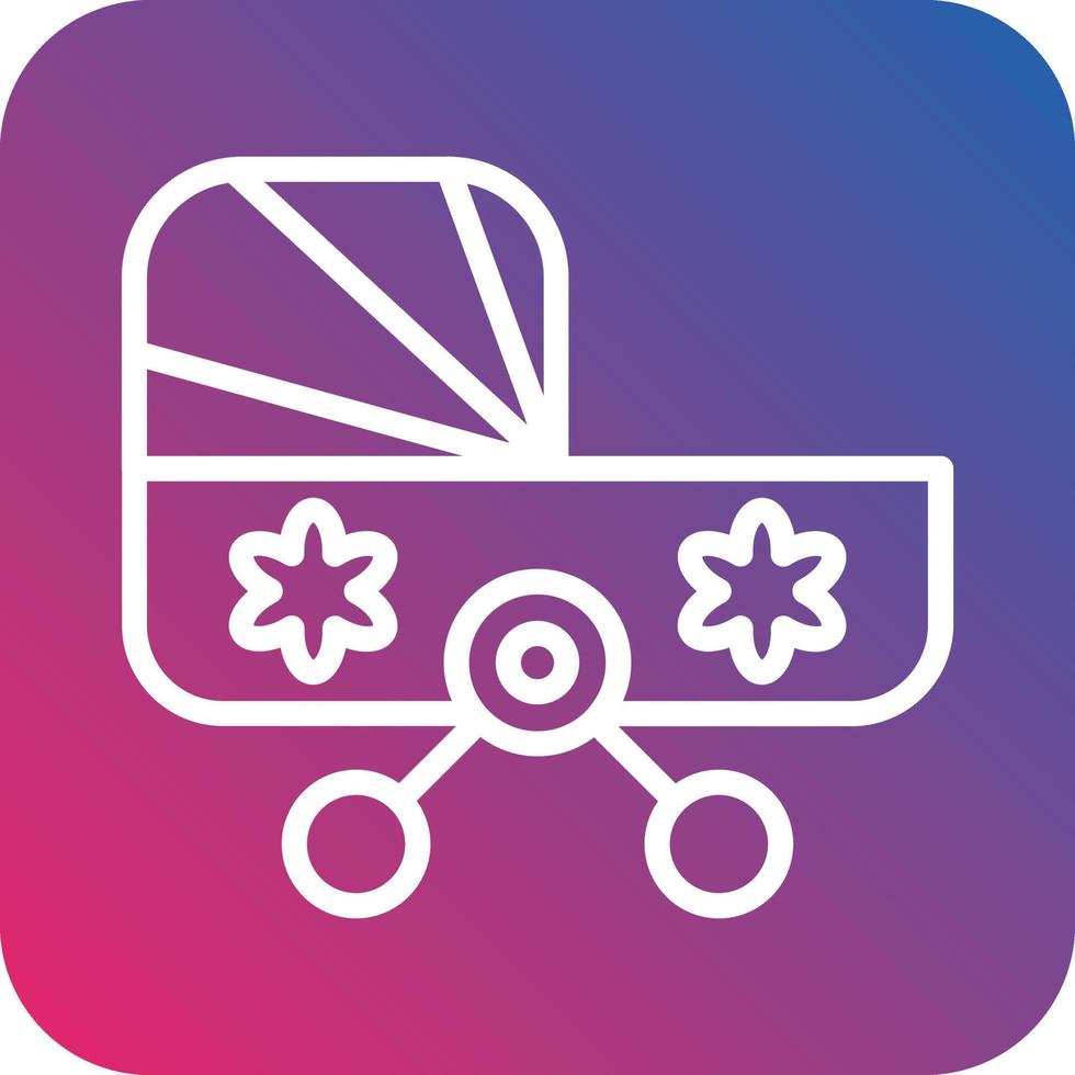 Baby Kinderwagen Vektor Symbol Design