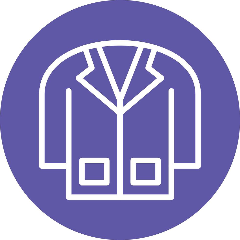 Laborkittel-Vektor-Icon-Design vektor