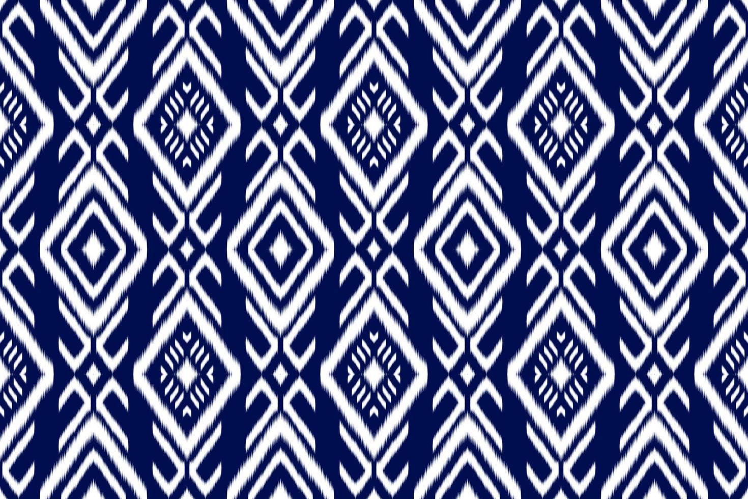 ethnisches ikat-nahtloses muster im stammes-. amerikanischer, mexikanischer Stil. Aztekischer geometrischer Ornamentdruck. vektor