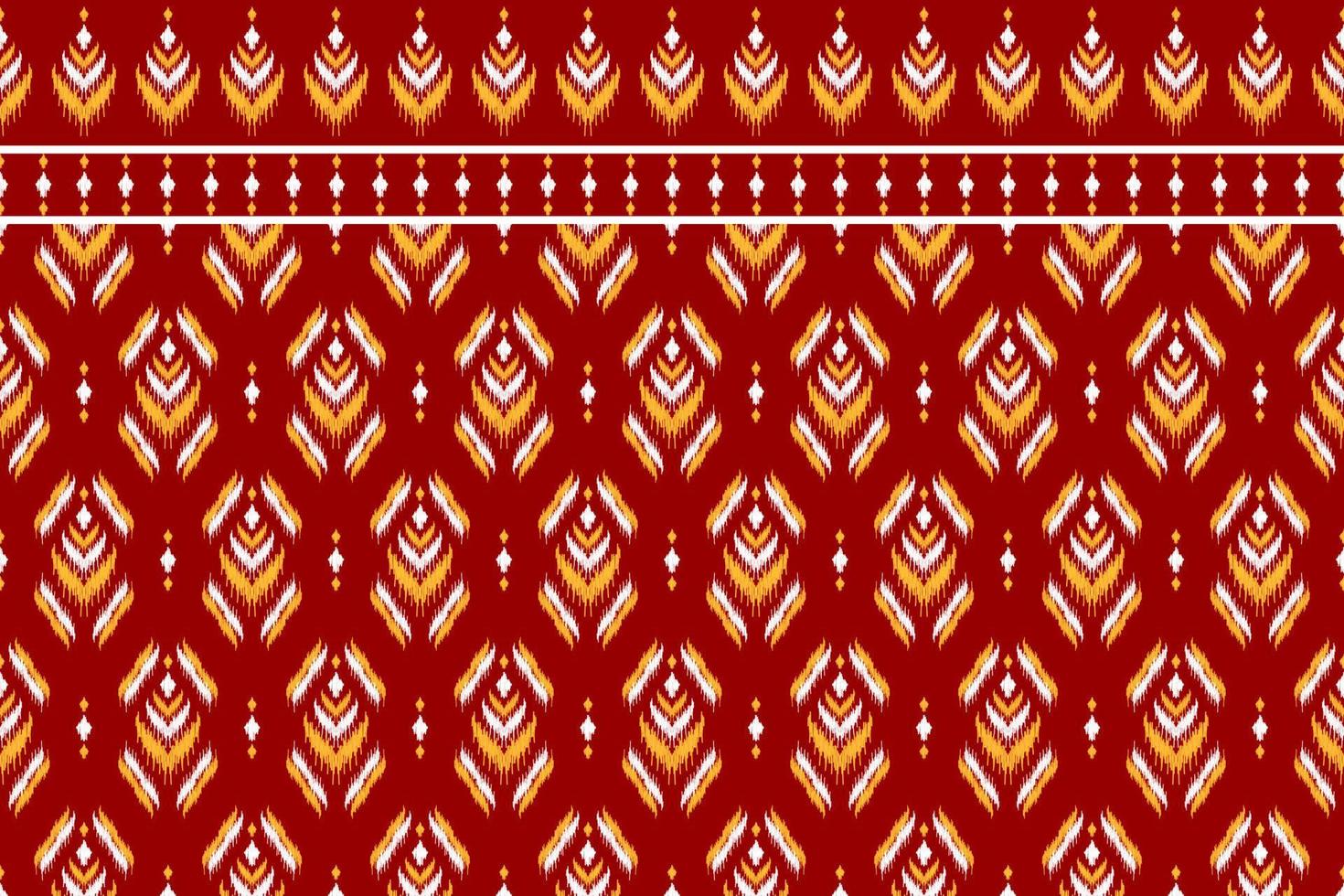 abstrakte ethnische Stammesmusterkunst. ethnisches ikat-rotes nahtloses muster. amerikanischen und mexikanischen Stil. vektor