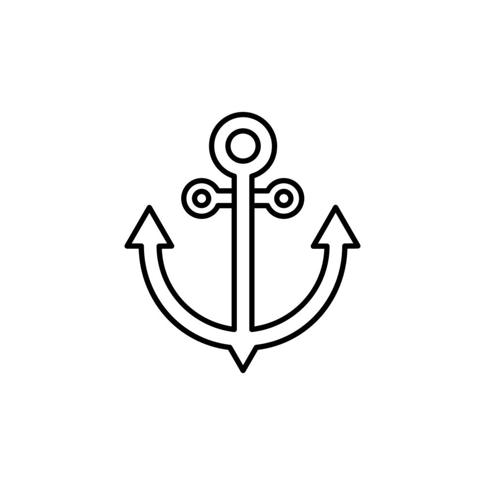 Anker Symbol Design Vektor