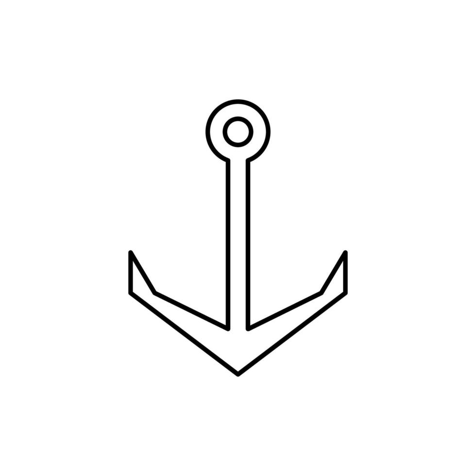 Anker Symbol Design Vektor