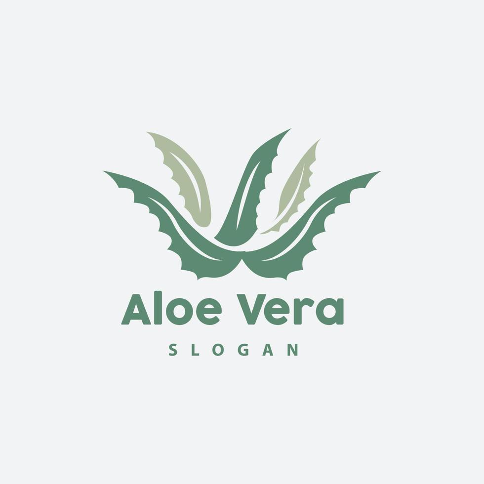 aloe vera logotyp, ört- växt vektor, illustration symbol ikon enkel design vektor