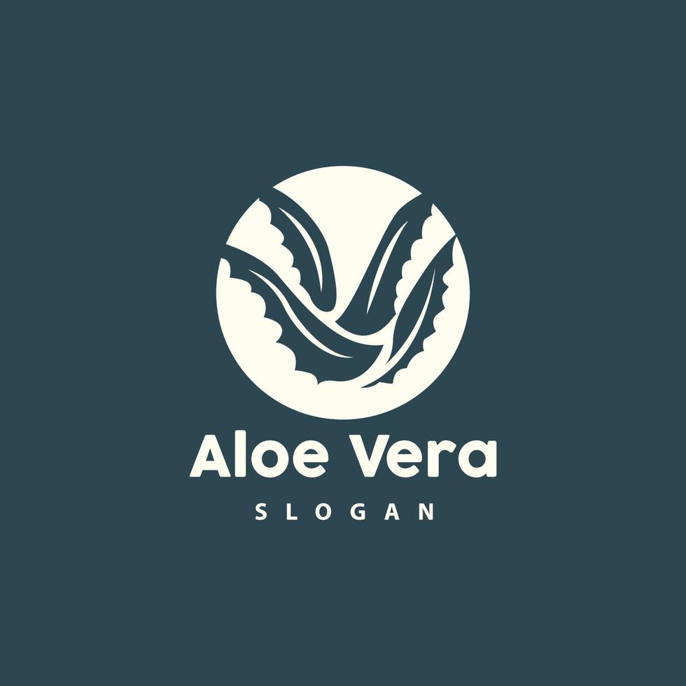 aloe vera logotyp, ört- växt vektor, illustration symbol ikon enkel design vektor