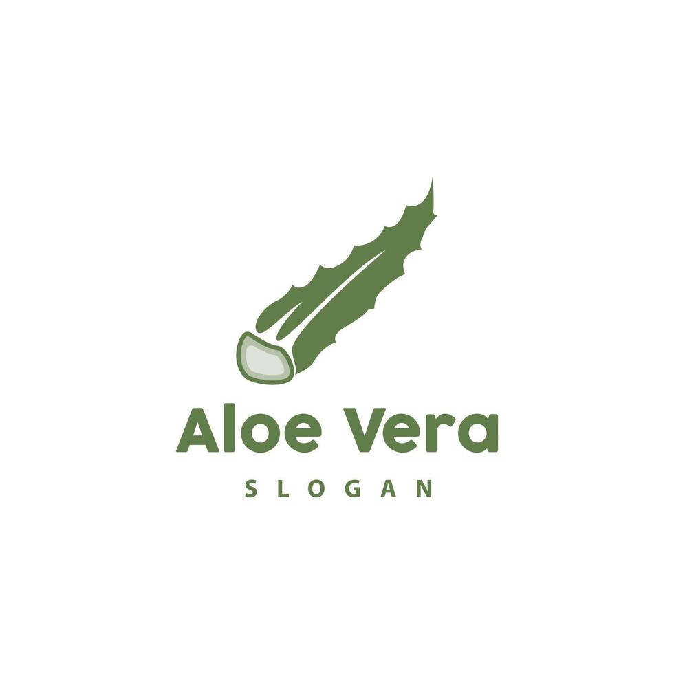 Aloe vera Logo, Kräuter- Pflanze Vektor, Illustration Symbol Symbol einfach Design vektor