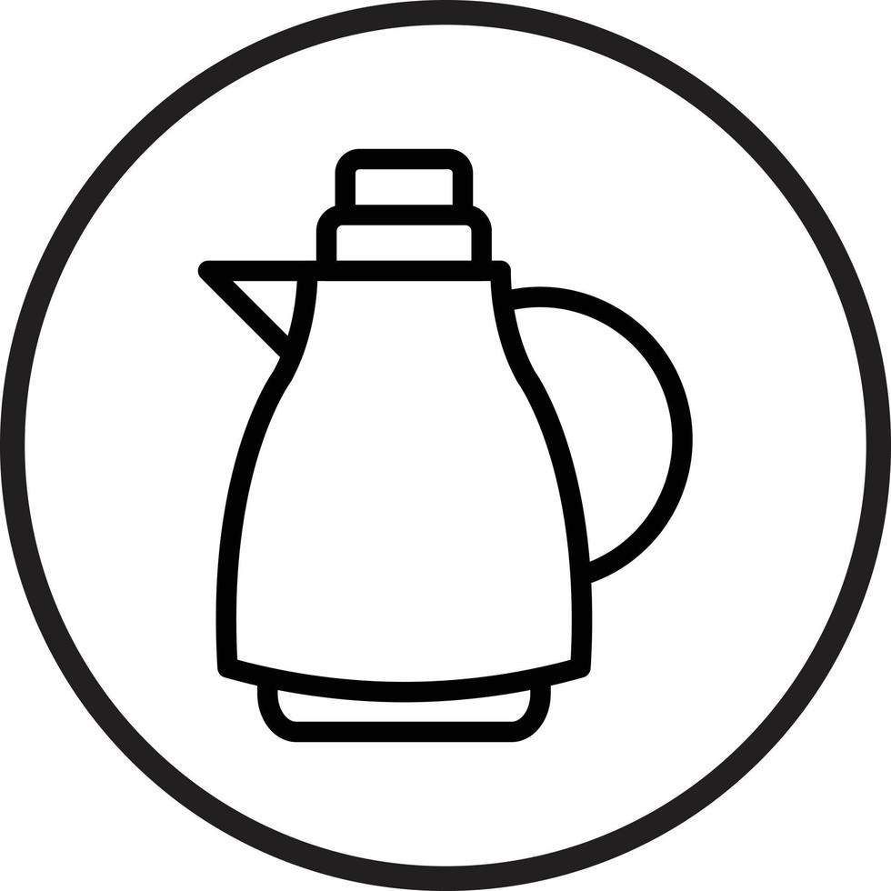 Thermosflasche Vektor Symbol Stil