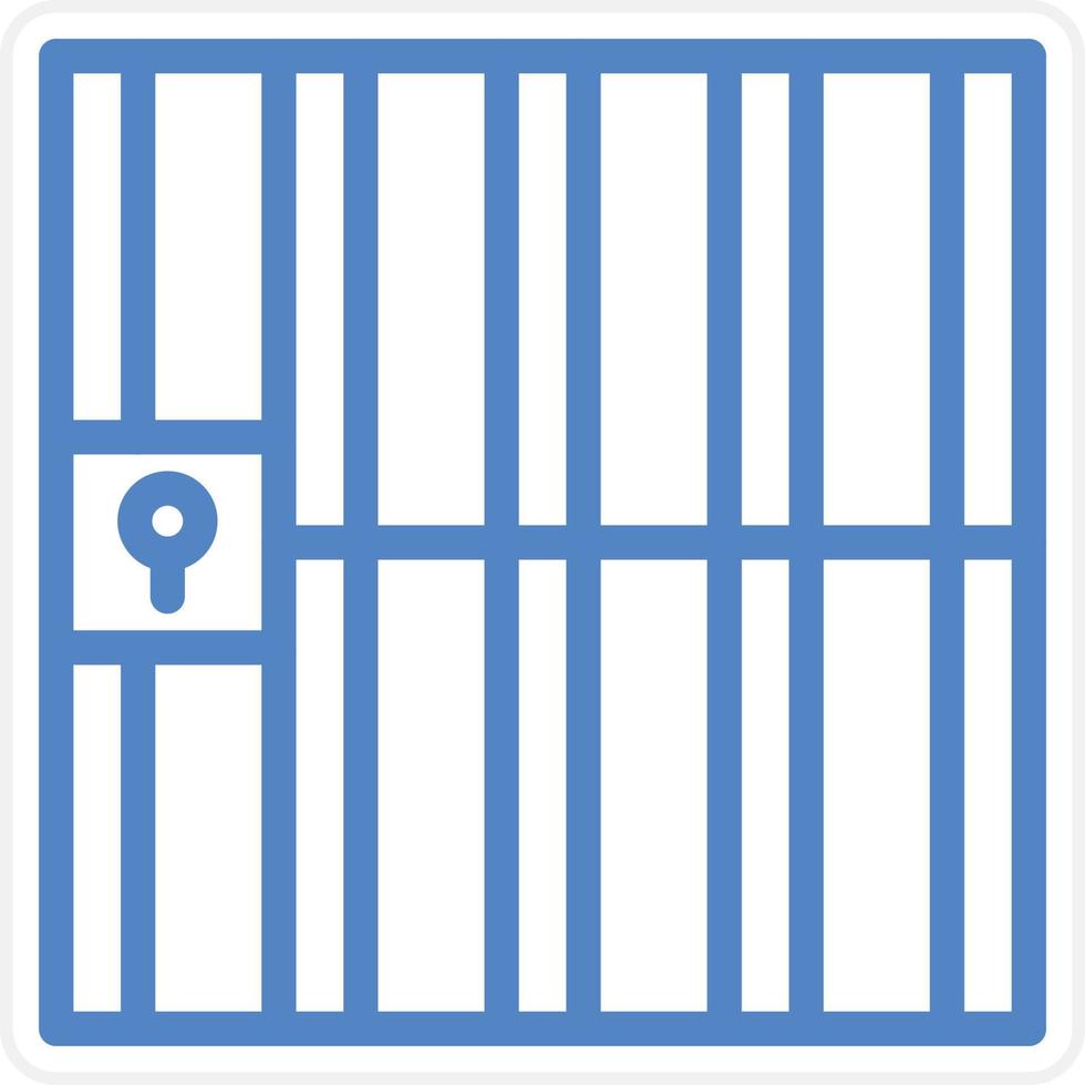 Gefängnis Vektor Symbol Stil