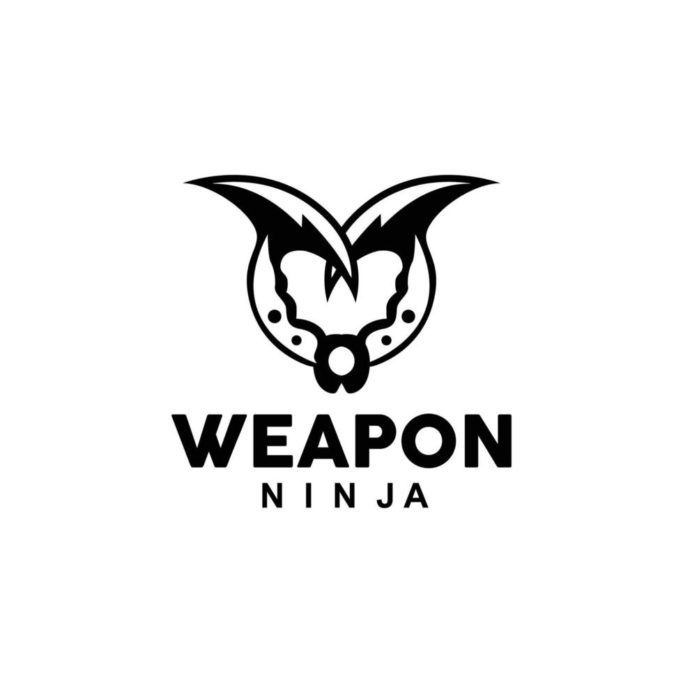 Waffe Logo, traditionell Waffe karambit Vektor, Ninja Kampf Werkzeug einfach Design, Symbol Symbol, Illustration vektor