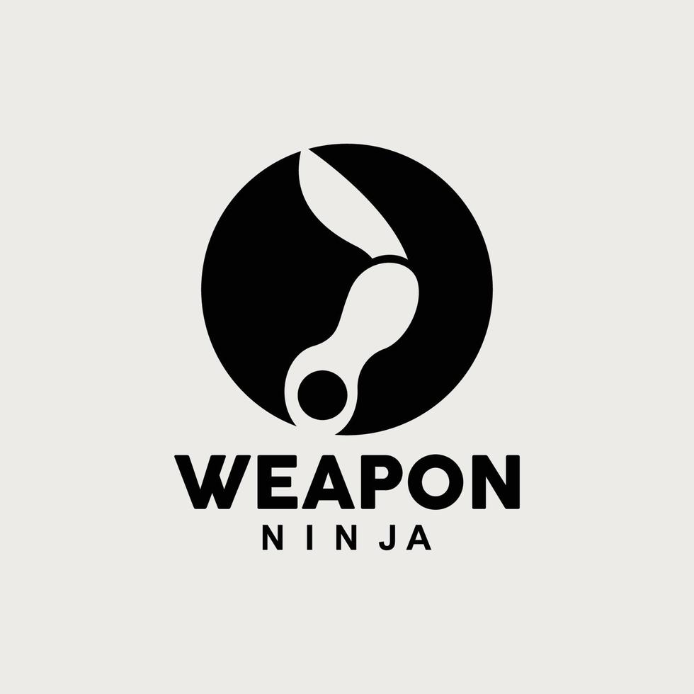 Waffe Logo, traditionell Waffe karambit Vektor, Ninja Kampf Werkzeug einfach Design, Symbol Symbol, Illustration vektor