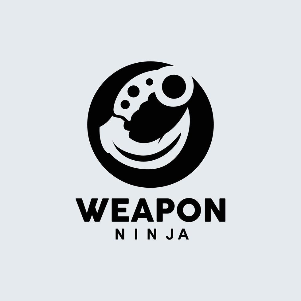 vapen logotyp, traditionell vapen karambit vektor, ninja stridande verktyg enkel design, symbol ikon, illustration vektor