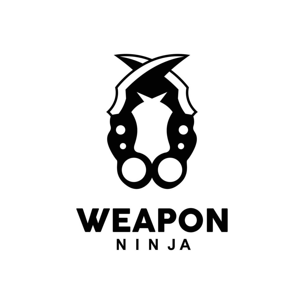 Waffe Logo, traditionell Waffe karambit Vektor, Ninja Kampf Werkzeug einfach Design, Symbol Symbol, Illustration vektor