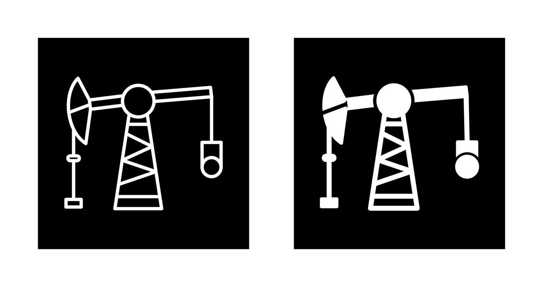 Pumpjack-Vektorsymbol vektor