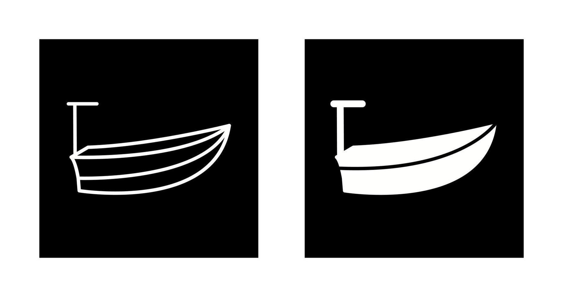 kleines Boot-Vektor-Symbol vektor